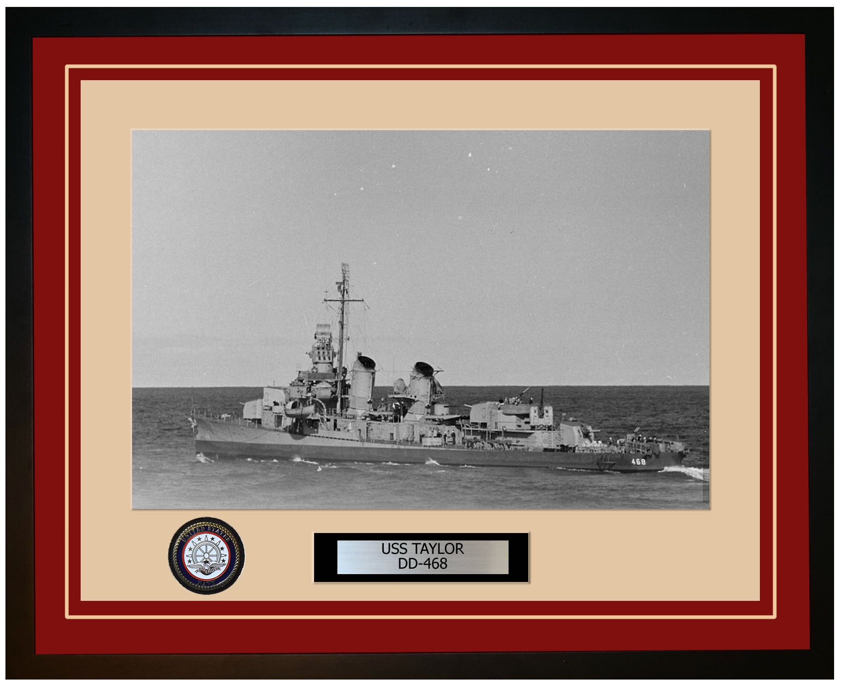  Navy Emporium USS Stanly DD 478 Framed Navy Ship