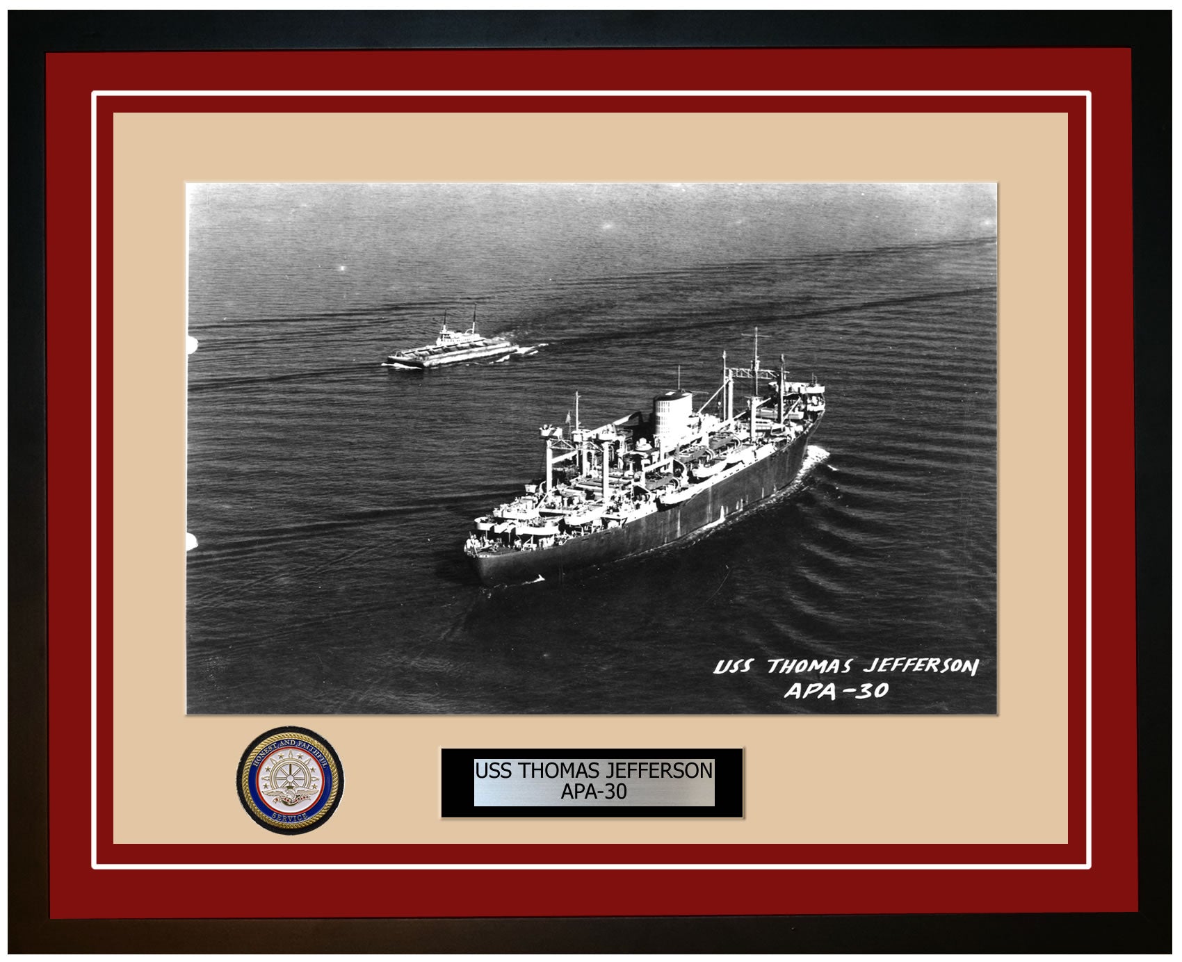 USS STANLY DD-478 Framed Navy Ship Photo Burgundy – Navy Emporium