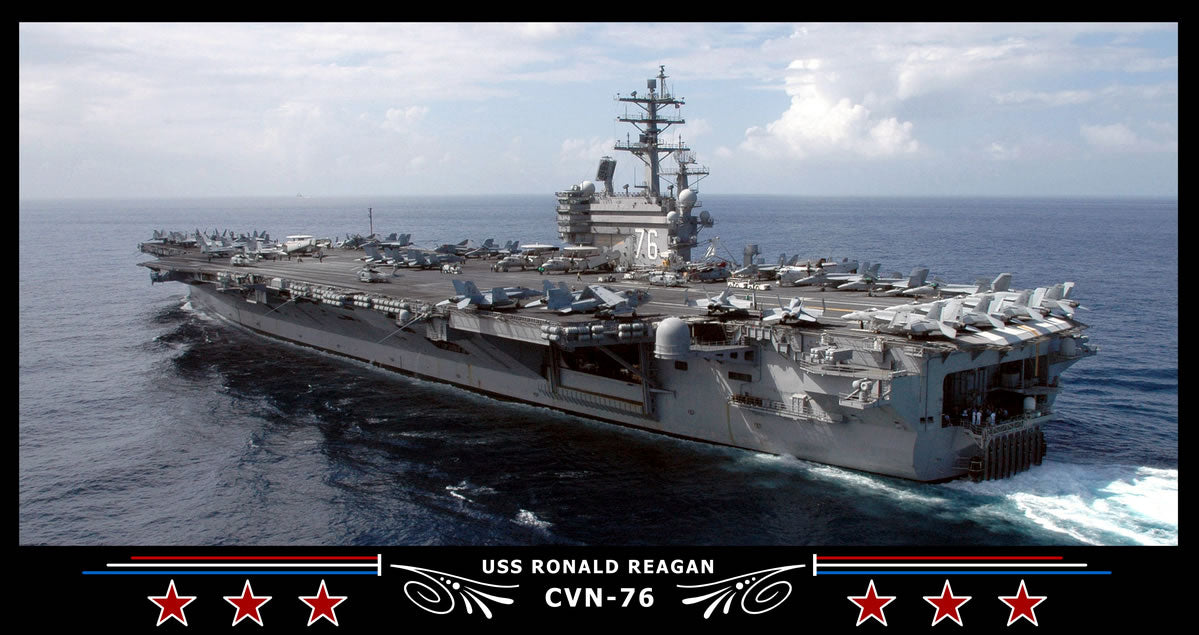 USS Ronald Reagan CVN-76 Art Print – Navy Emporium
