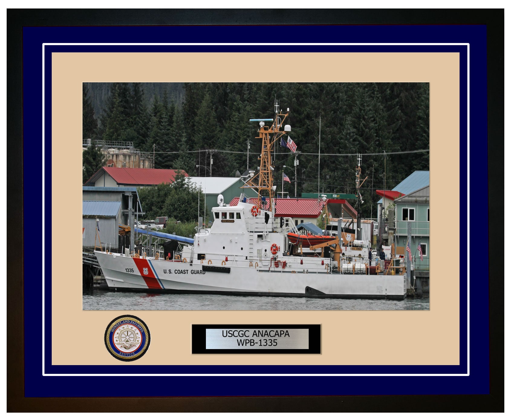 USCGC ANACAPA WPB 1335 Framed Coast Guard Ship Photo Blue 11WPB1335