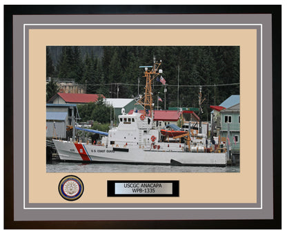 USCGC ANACAPA WPB 1335 Framed Coast Guard Ship Photo Grey 11WPB1335