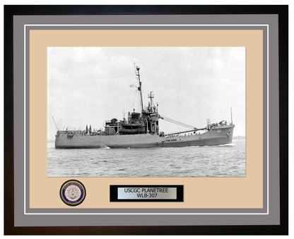 USCGC PLANETREE WLB 307 Framed Coast Guard Ship Photo Grey 122WLB307