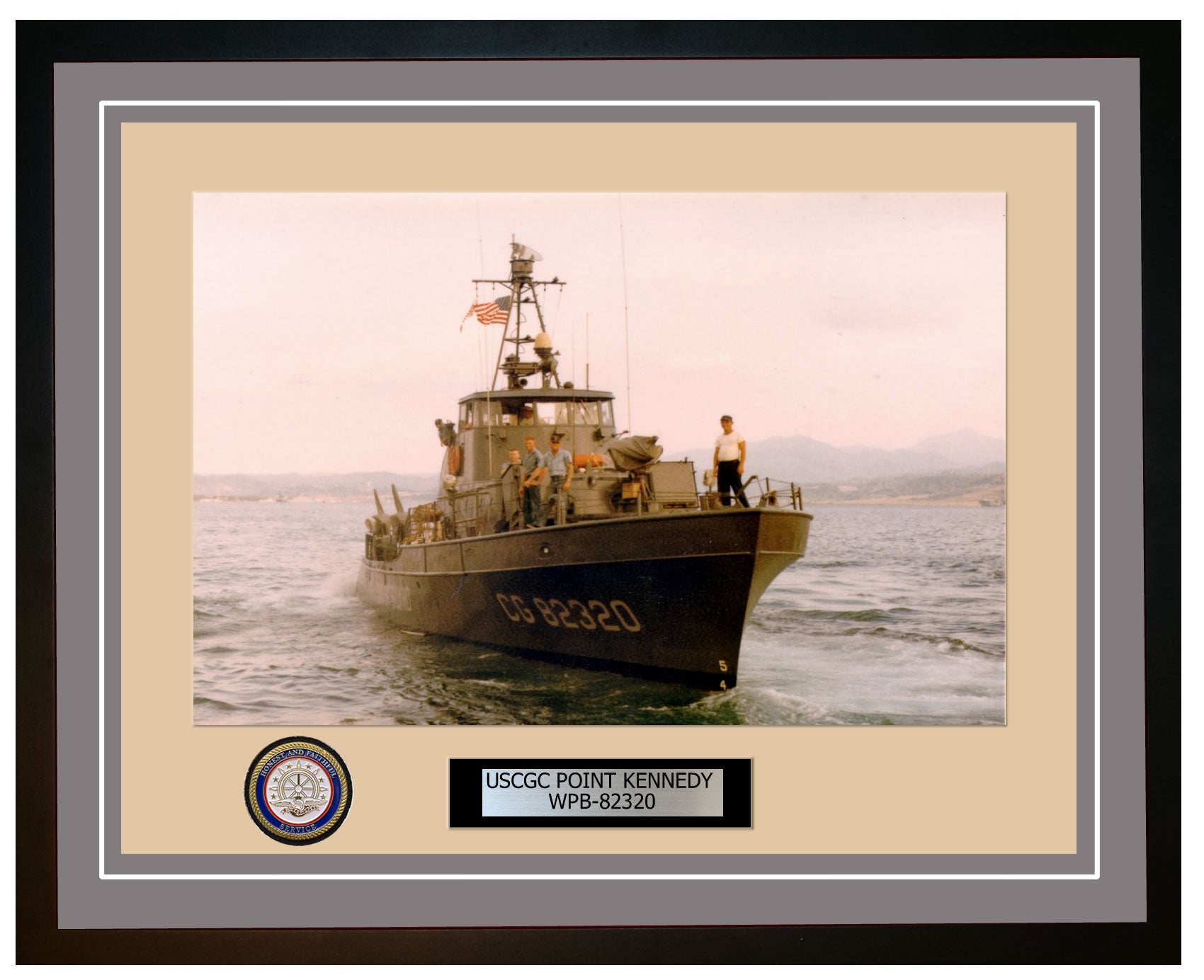 USCGC POINT KENNEDY WPB 82320 Framed Coast Guard Ship Photo Grey 123WPB82320