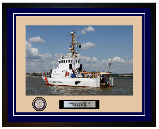 USCGC COCHITO WPB 87329 Framed Coast Guard Ship Photo Blue 151WPB87329