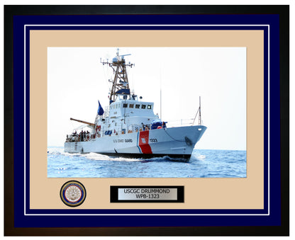 USCGC DRUMMOND WPB 1323 Framed Coast Guard Ship Photo Blue 169WPB1323