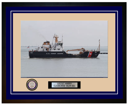 USCGC HARRY CLAIBORNE WLM 561 Framed Coast Guard Ship Photo Blue 200WLM561