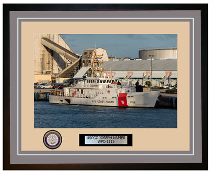 USCGC JOSEPH NAPIER WPC 1115 Framed Coast Guard Ship Photo Grey 206WPC1115