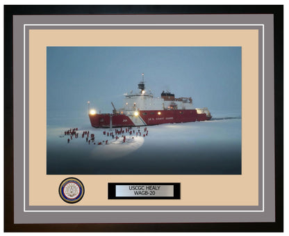 USCGC HEALY WAGB 20 Framed Coast Guard Ship Photo Grey 208WAGB20