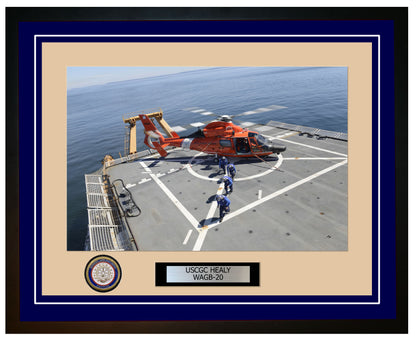 USCGC HEALY WAGB 20 Framed Coast Guard Ship Photo Blue 210WAGB20