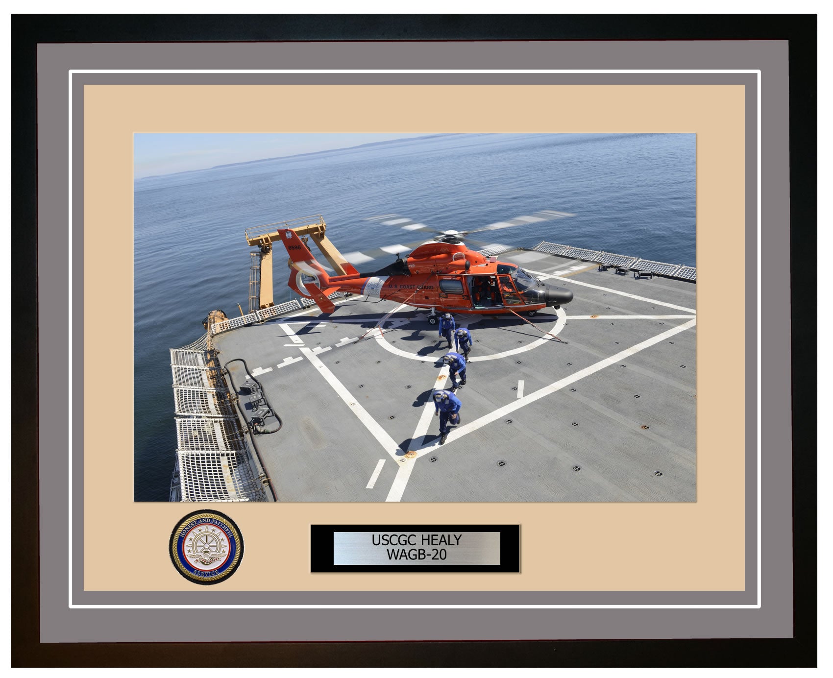 USCGC HEALY WAGB 20 Framed Coast Guard Ship Photo Grey 210WAGB20