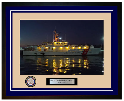 USCGC BENJAMIN B. DAILEY WPC 1123 Framed Coast Guard Ship Photo Blue 21WPC1123