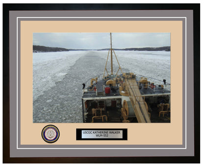 USCGC KATHERINE WALKER WLM 552 Framed Coast Guard Ship Photo Grey 45WLM552