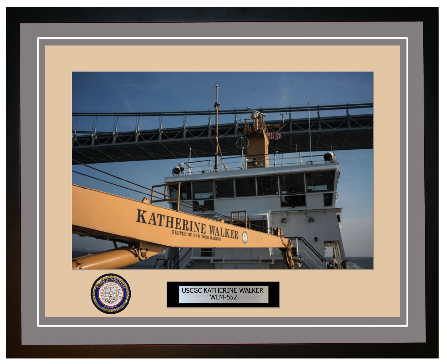 USCGC KATHERINE WALKER WLM 552 Framed Coast Guard Ship Photo Grey 46WLM552