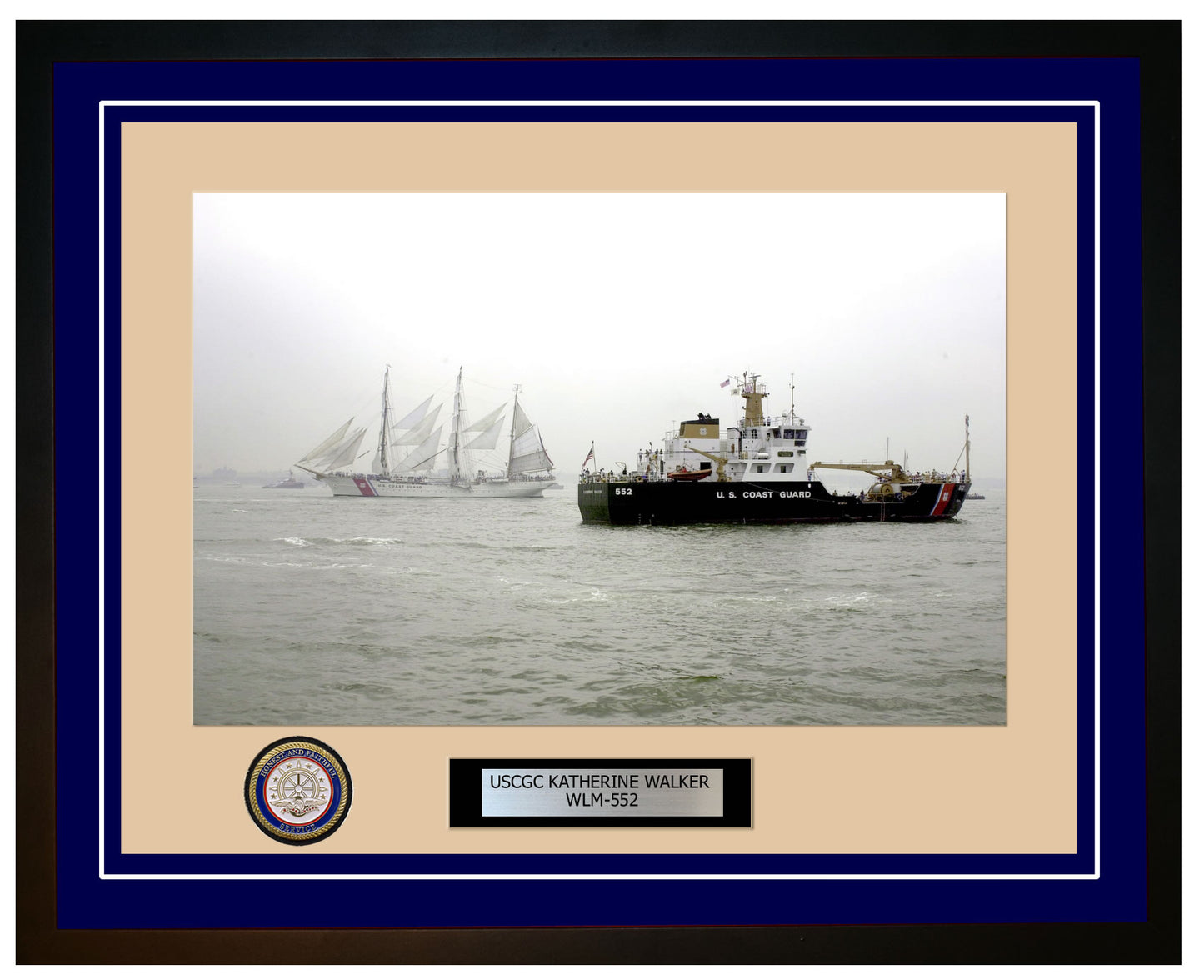 USCGC KATHERINE WALKER WLM 552 Framed Coast Guard Ship Photo Blue 47WLM552