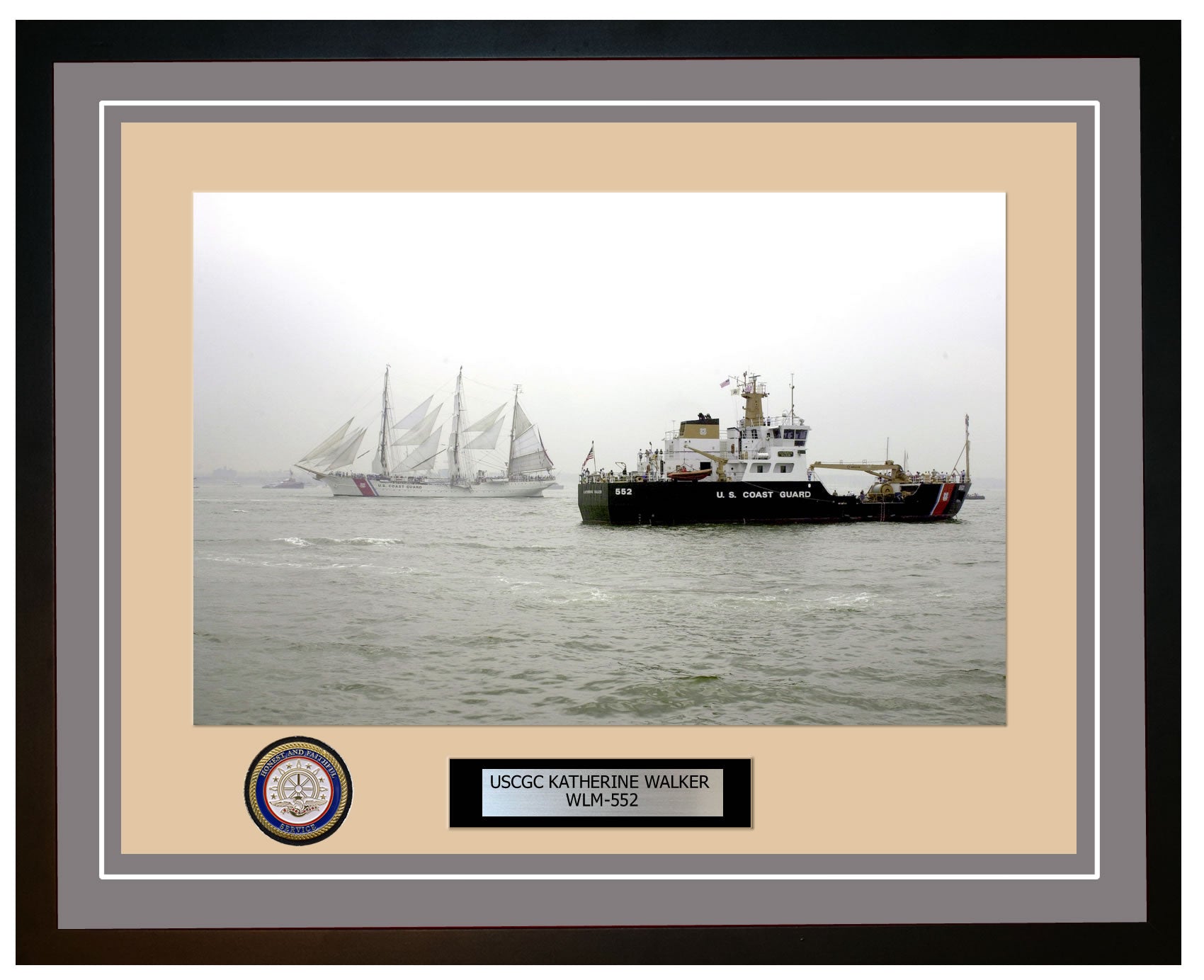 USCGC KATHERINE WALKER WLM 552 Framed Coast Guard Ship Photo Grey 47WLM552