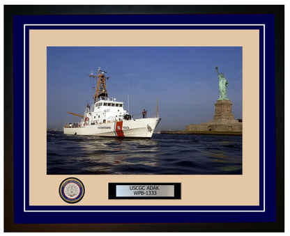 USCGC ADAK WPB 1333 Framed Coast Guard Ship Photo Blue 5WPB1333