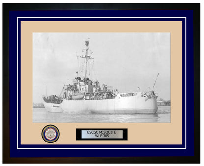 USCGC MESQUITE WLB 305 Framed Coast Guard Ship Photo Blue 73WLB305