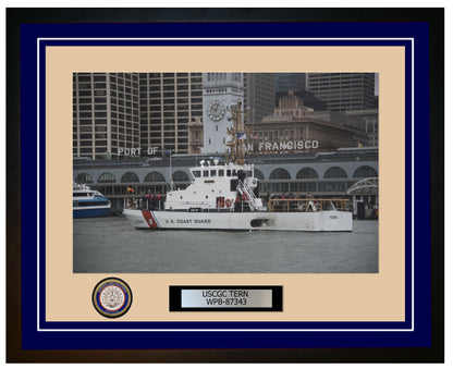 USCGC TERN WPB 87343 Framed Coast Guard Ship Photo Blue 94WPB87343