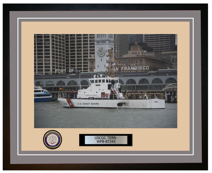 USCGC TERN WPB 87343 Framed Coast Guard Ship Photo Grey 94WPB87343