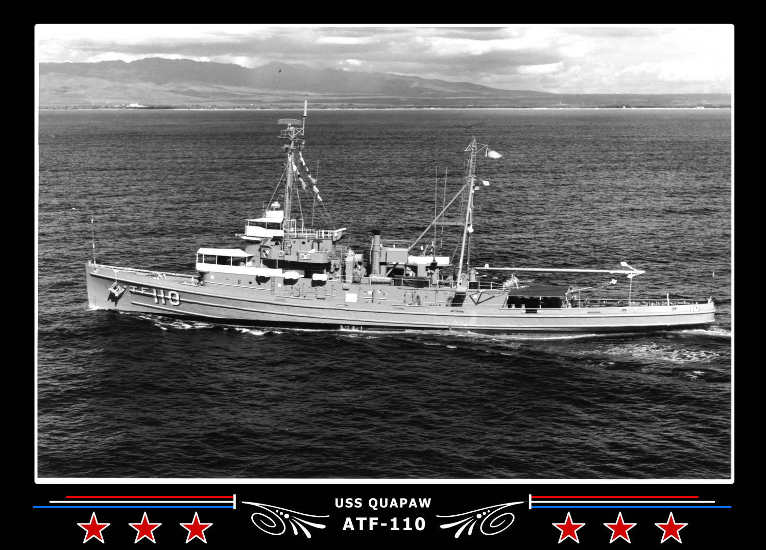 USS Quapaw ATF-110 Canvas Photo Print