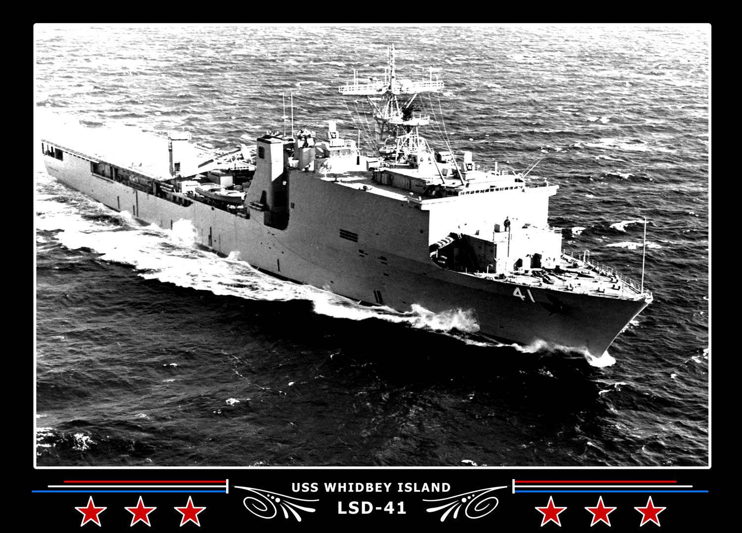 USS Whidbey Island LSD41 Canvas Photo Print