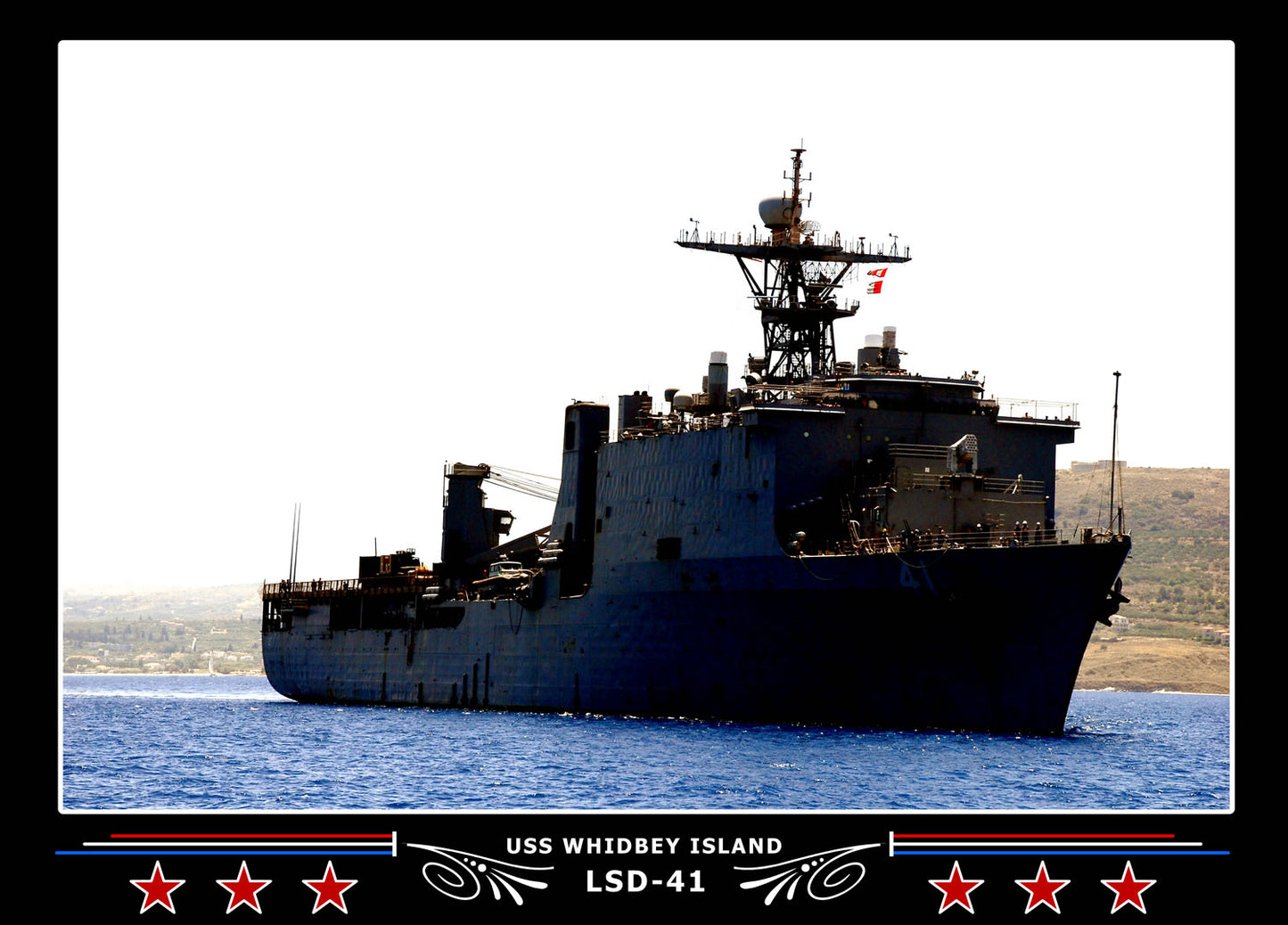 USS Whidbey Island LSD41 Canvas Photo Print