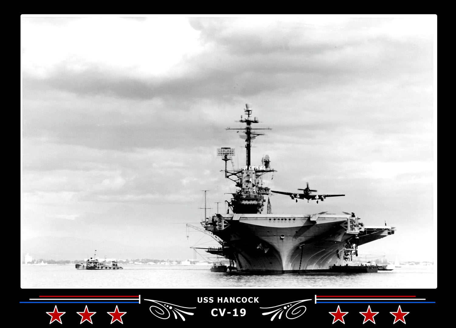 USS Hancock CV-19 Canvas Photo Print