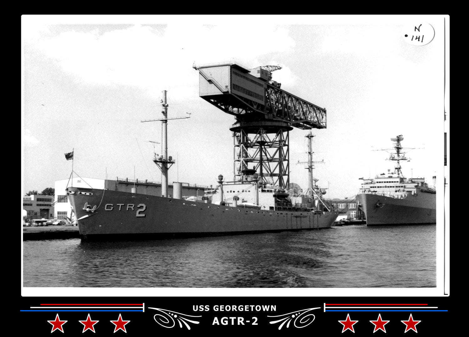 USS Georgetown AGTR-2 Canvas Photo Print