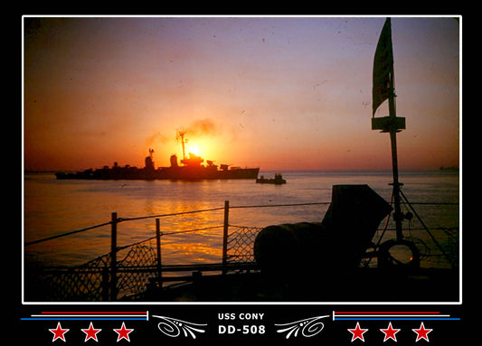 USS Cony DD-508 Canvas Photo Print