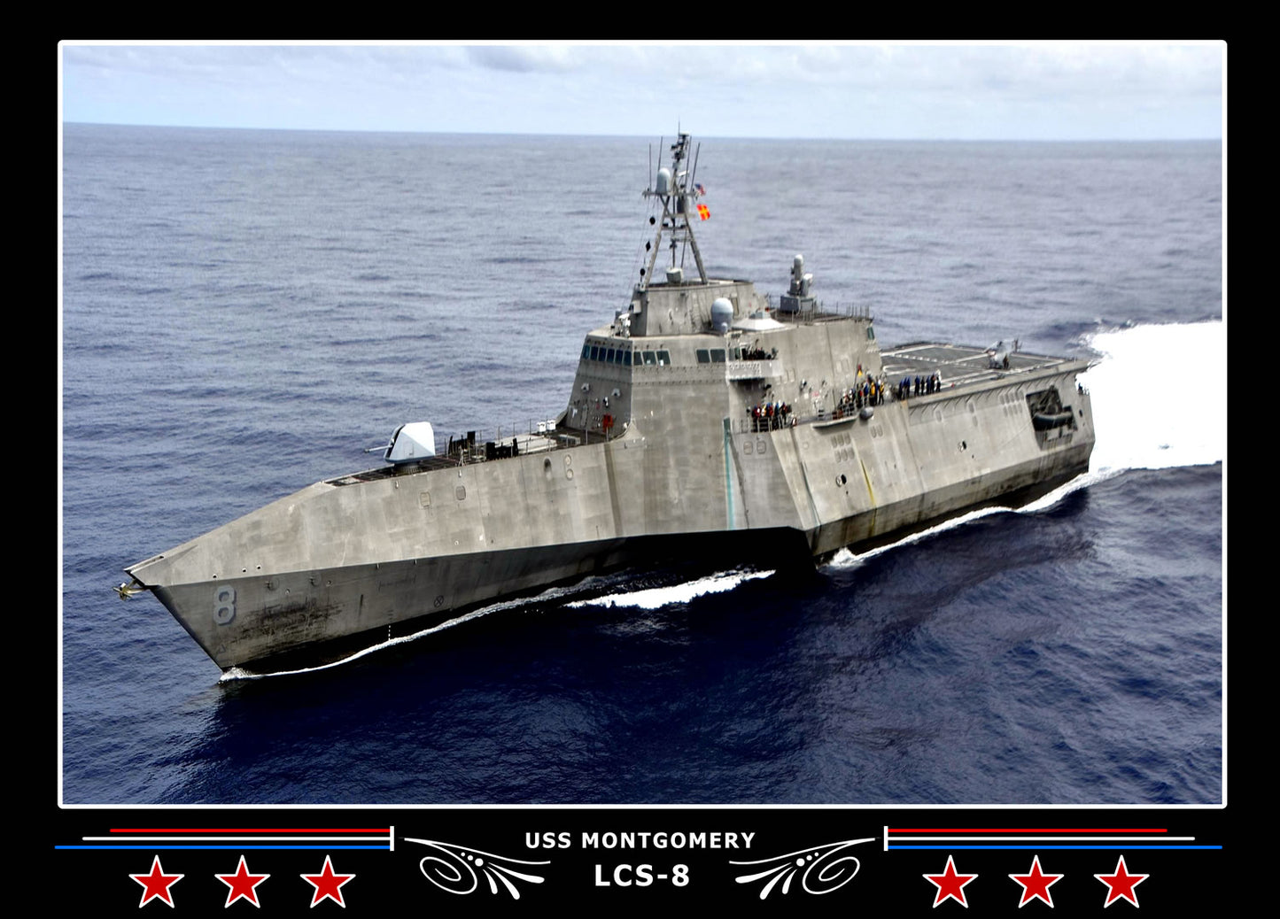 USS Montgomery LCS8 Canvas Photo Print