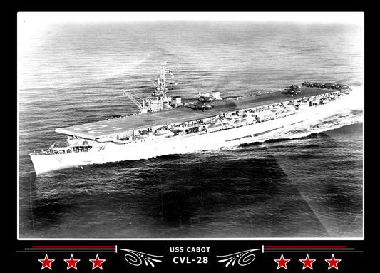 USS Cabot CVL-28 Canvas Photo Print