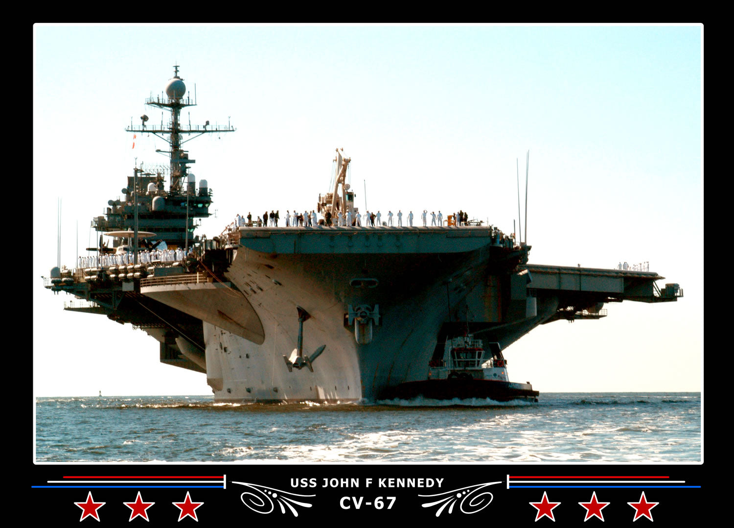 USS John F Kennedy CV-67 Canvas Photo Print – Navy Emporium