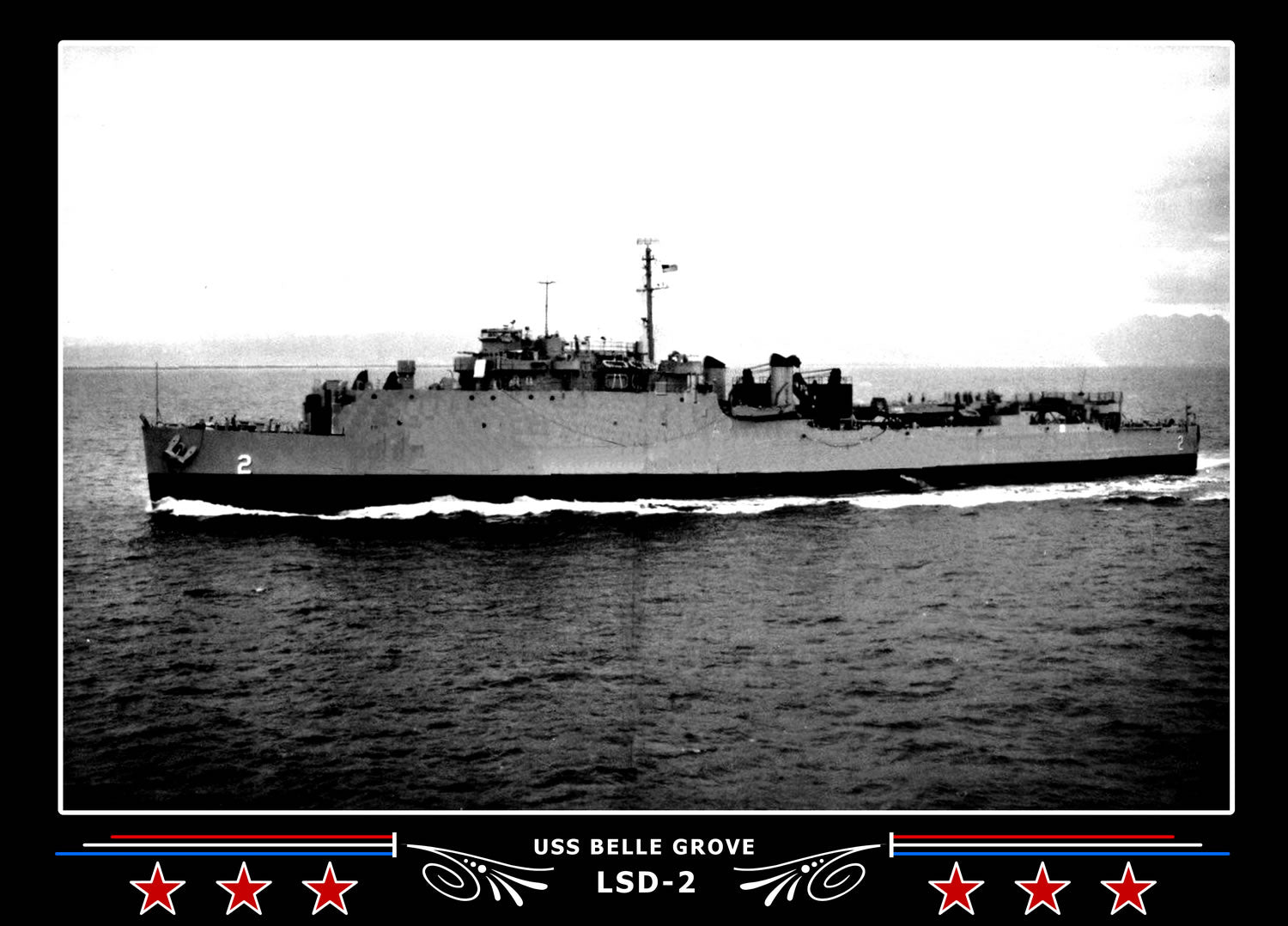 USS Belle Grove LSD2 Canvas Photo Print