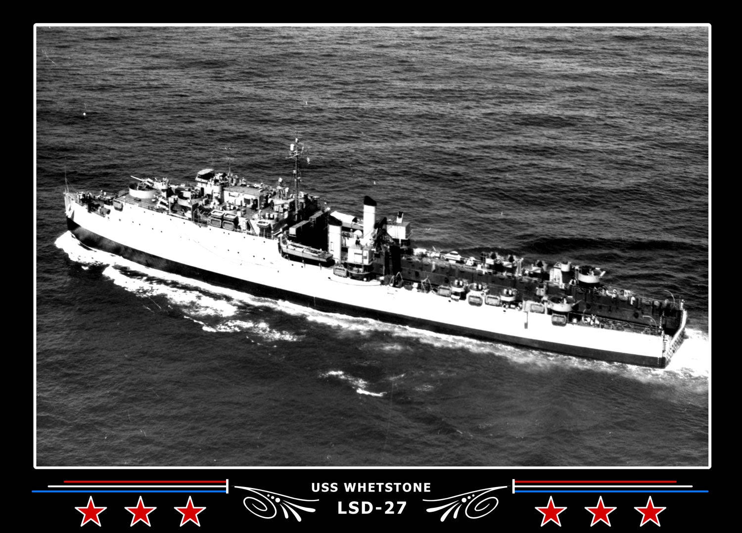 USS Whetstone LSD27 Canvas Photo Print