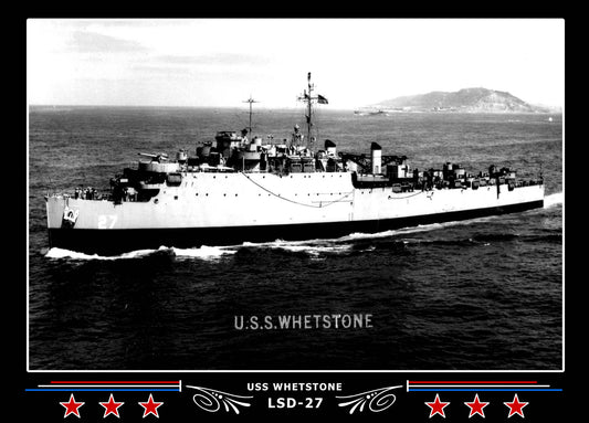 USS Whetstone LSD27 Canvas Photo Print