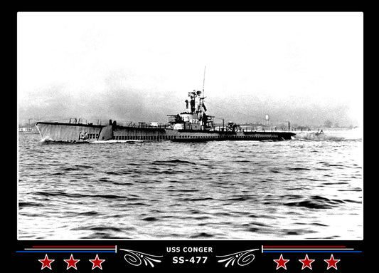 USS Conger SS-477 Canvas Photo Print