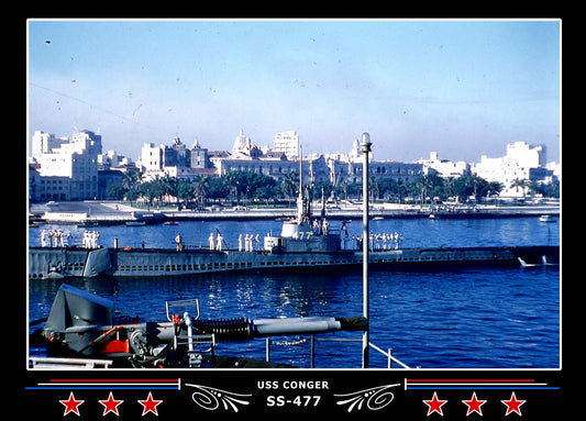 USS Conger SS-477 Canvas Photo Print