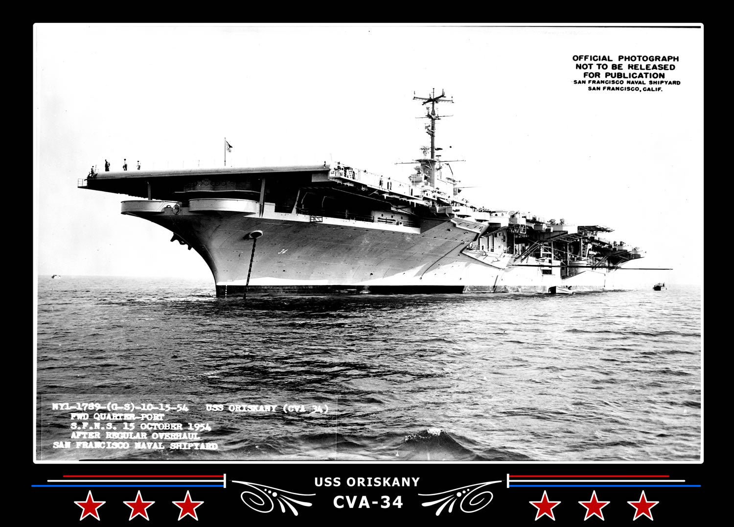 USS Oriskany CVA-34 Canvas Photo Print