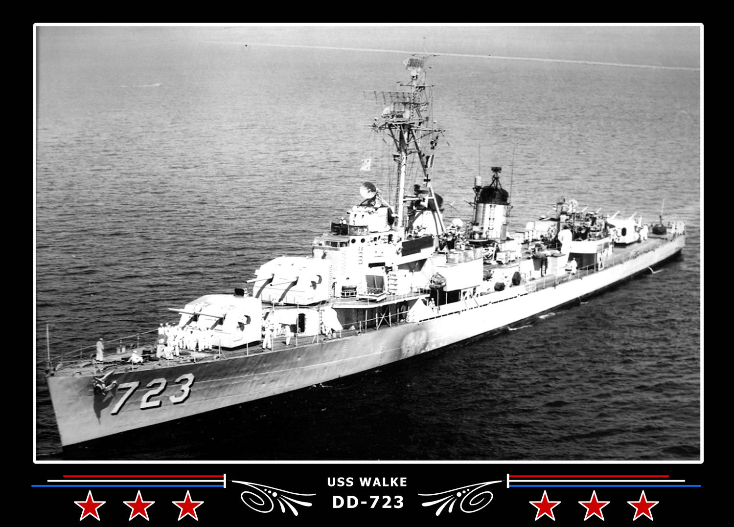 USS Walke DD-723 Canvas Photo Print