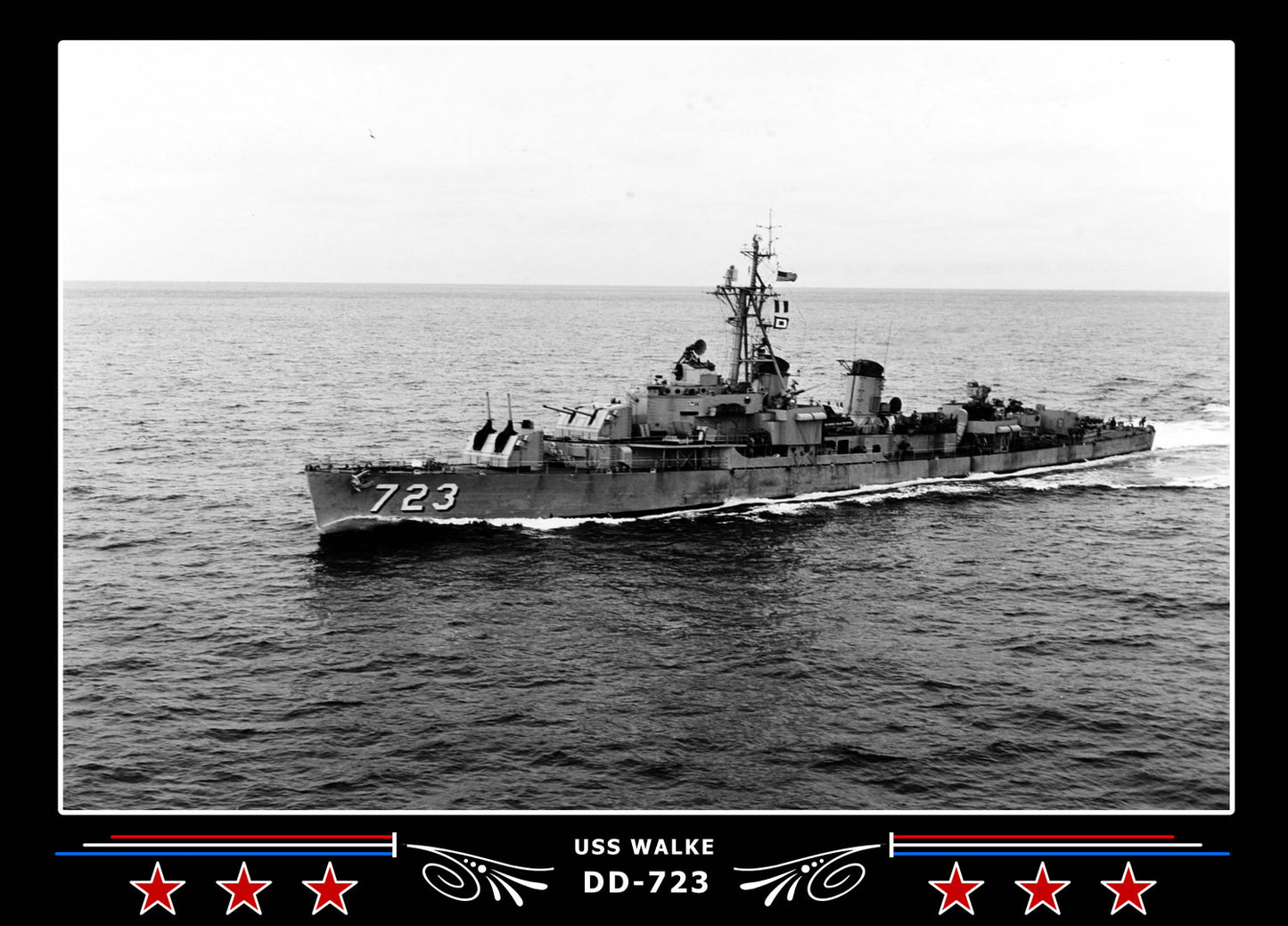 USS Walke DD-723 Canvas Photo Print