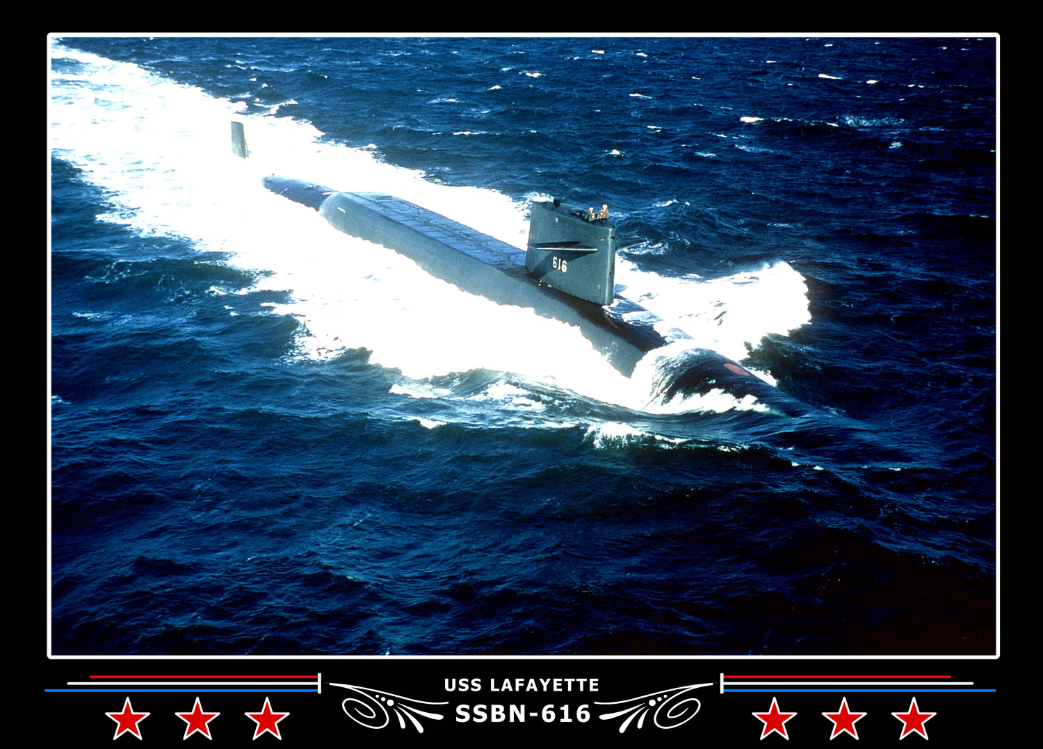 USS Lafayette SSBN-616 Canvas Photo Print