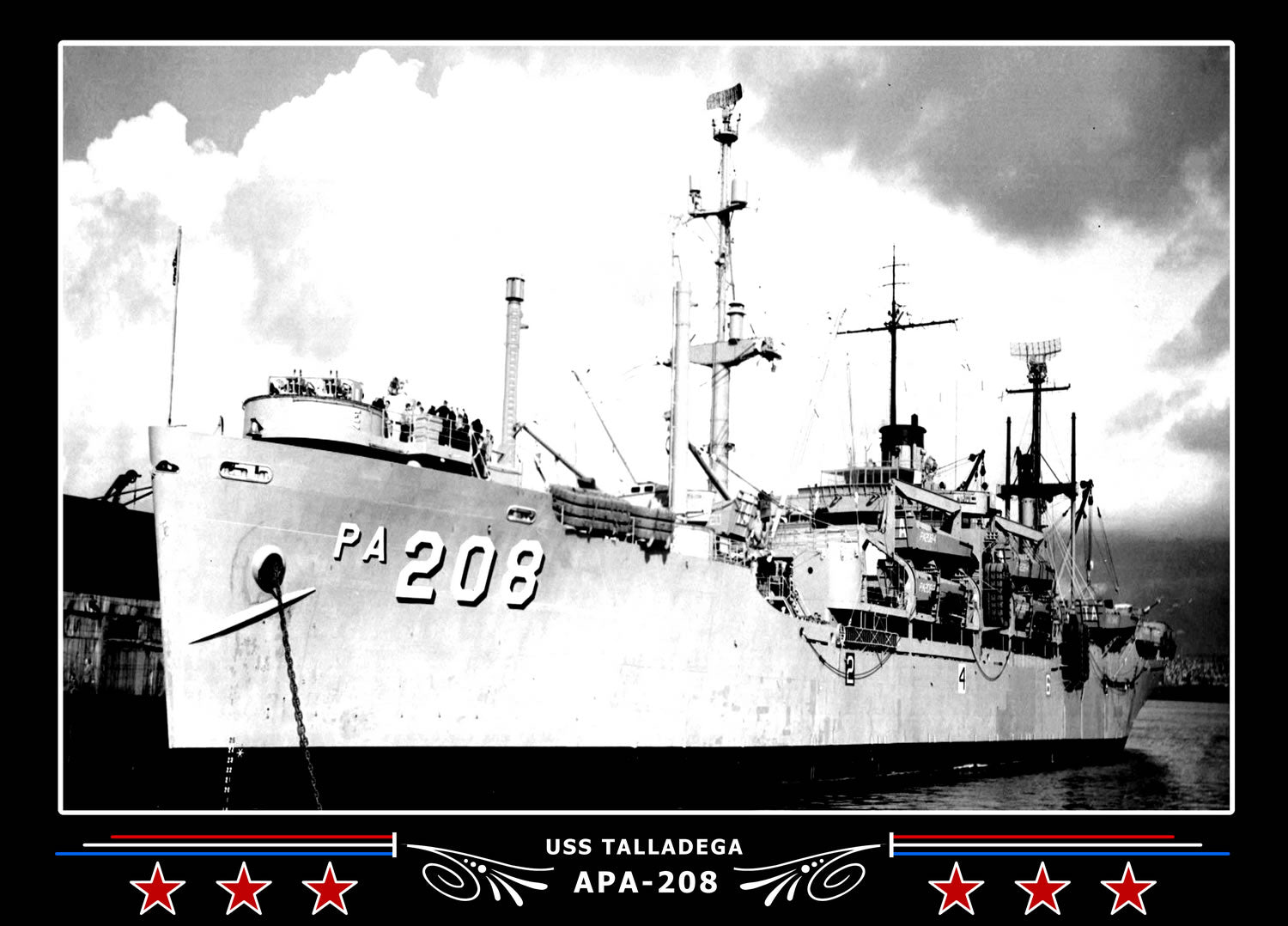 USS Talladega APA208 Canvas Photo Print