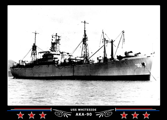 USS Whiteside AKA90 Canvas Photo Print