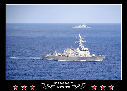 USS Farragut DDG-99 Canvas Photo Print