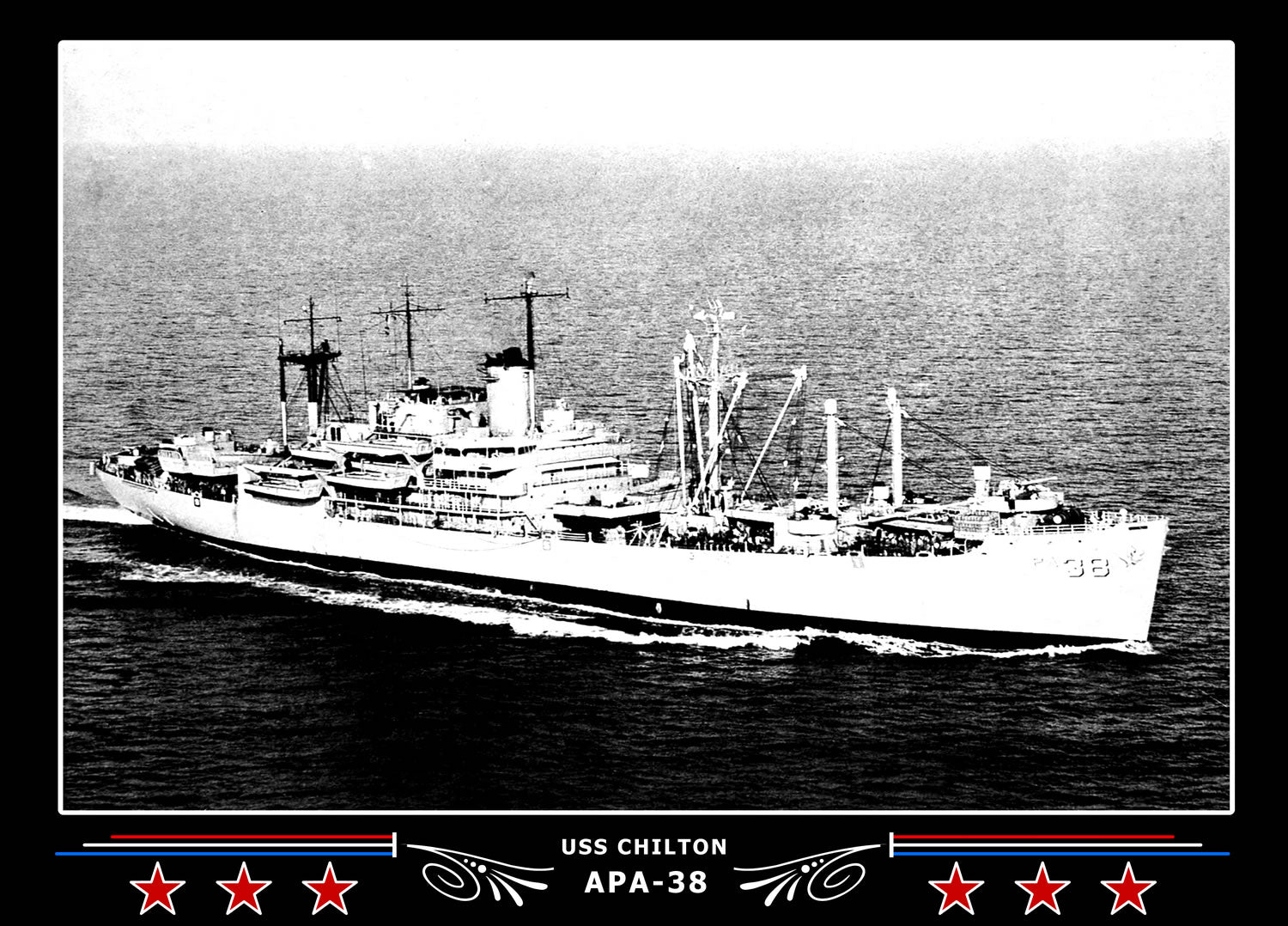 USS Chilton APA38 Canvas Photo Print