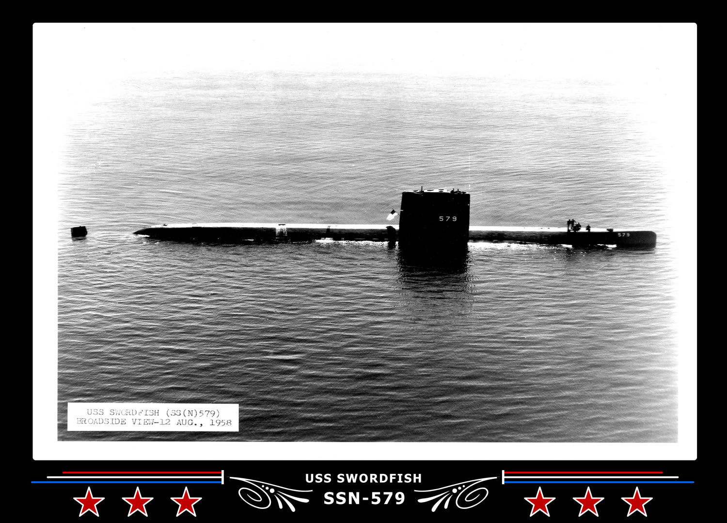 USS Swordfish SSN-579 Canvas Photo Print