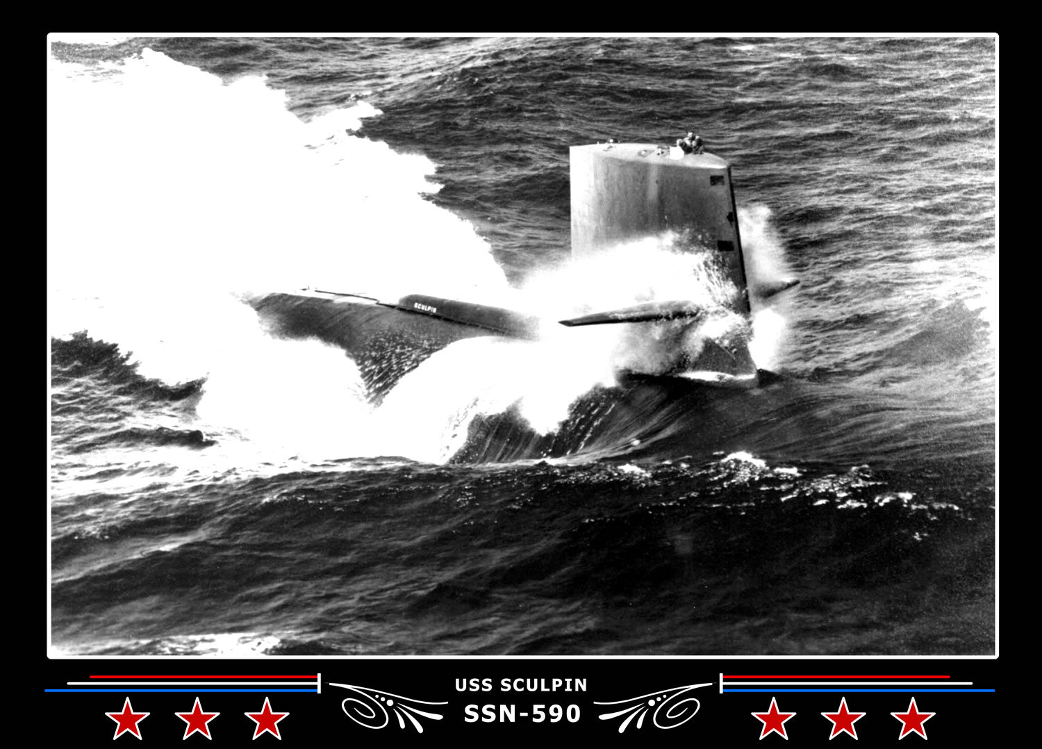 USS Sculpin SSN-590 Canvas Photo Print