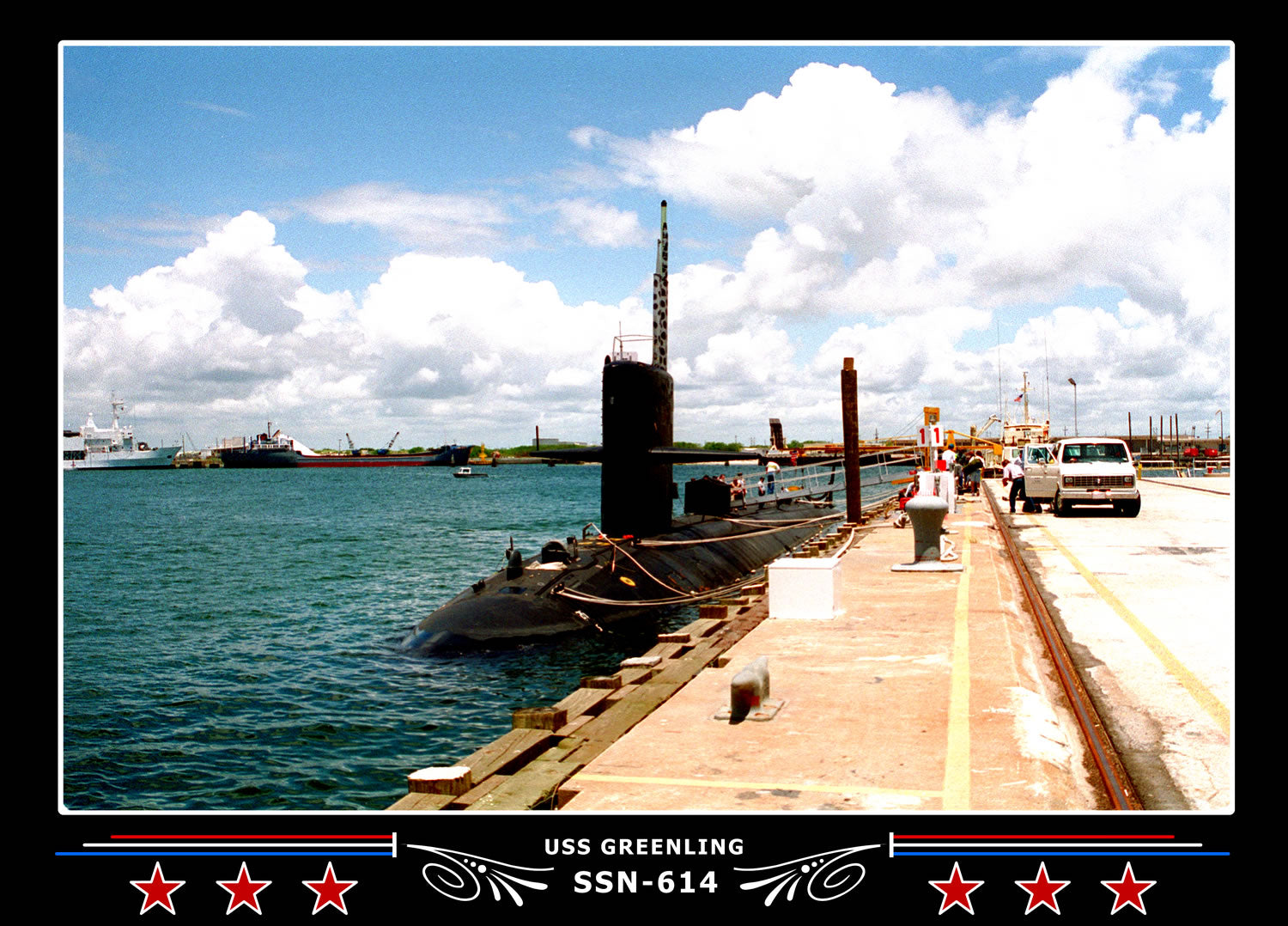 USS Greenling SSN-614 Canvas Photo Print