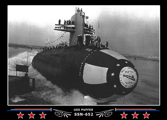 USS Puffer SSN-652 Canvas Photo Print