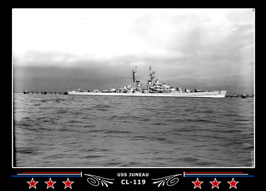 USS Juneau CL-119 Canvas Photo Print